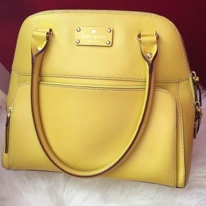 Yellow Kate Spade handbag